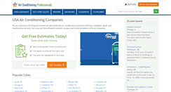 Desktop Screenshot of airconditioningprofessionals.com